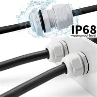 Ip68 vanntett nylon kabelgjennomføring